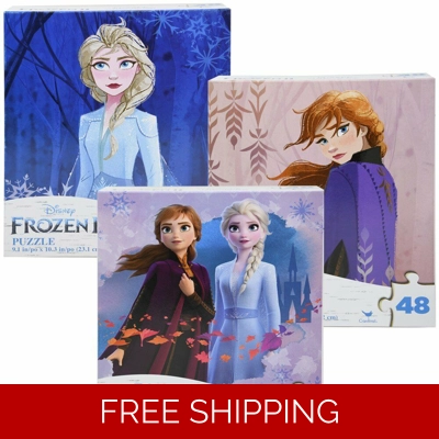 Frozen II Disney 48 Piece Jigsaw Puzzles Princess Anna Elsa Set of 3